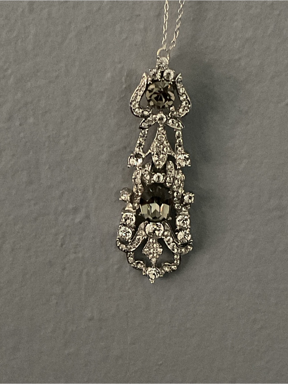 Ciner Chain Pendant Necklace. View 6